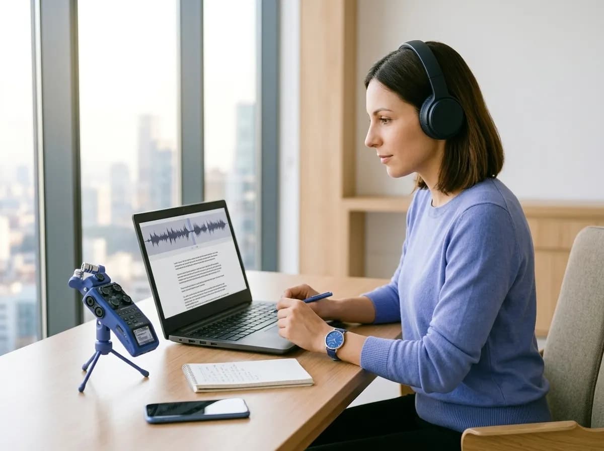 Transcription audio en texte